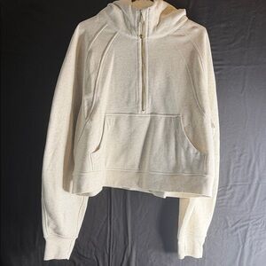 lululemon athletica Off-White Half-Zip Sweater